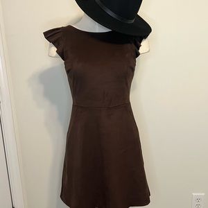 Love…ady XS Brown Suede Dress.
